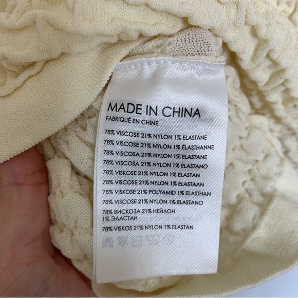 CLUB MONACO WHITE POPCORN TOP - Picture 8 of 8